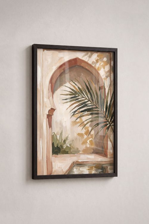 Premium Poster, Moroccan Palm Arch