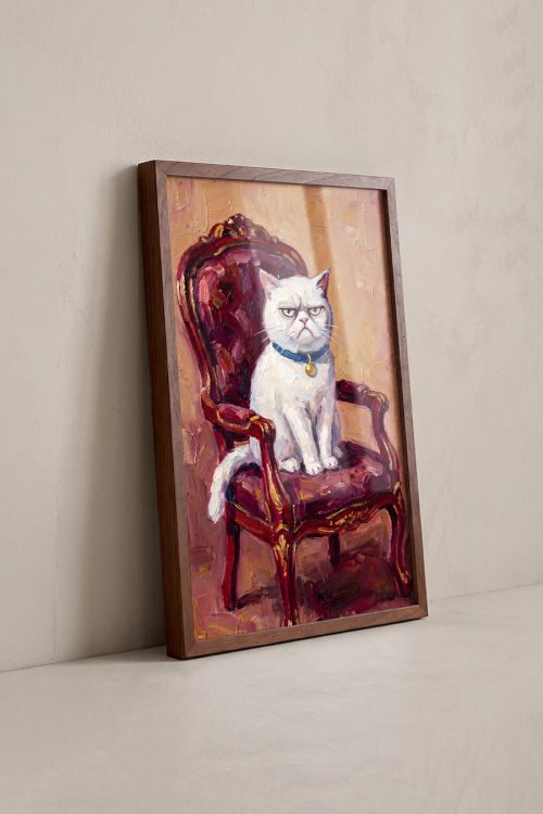Premium Poster, Regal Grump Cat