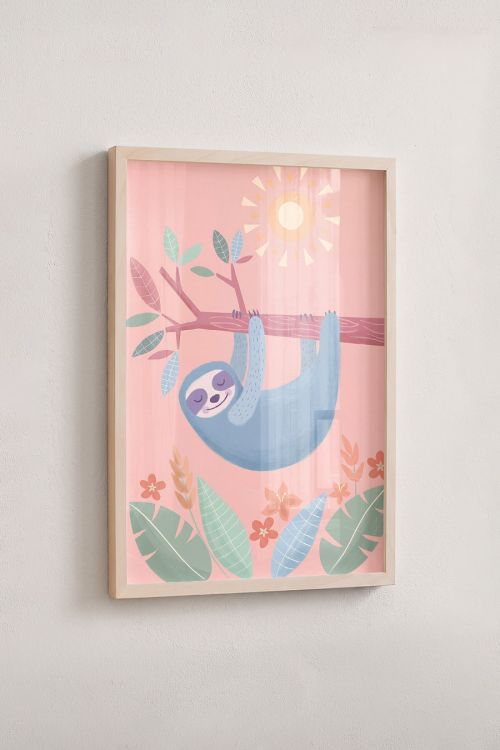 Premium Poster, Sloth's Sunny Nap