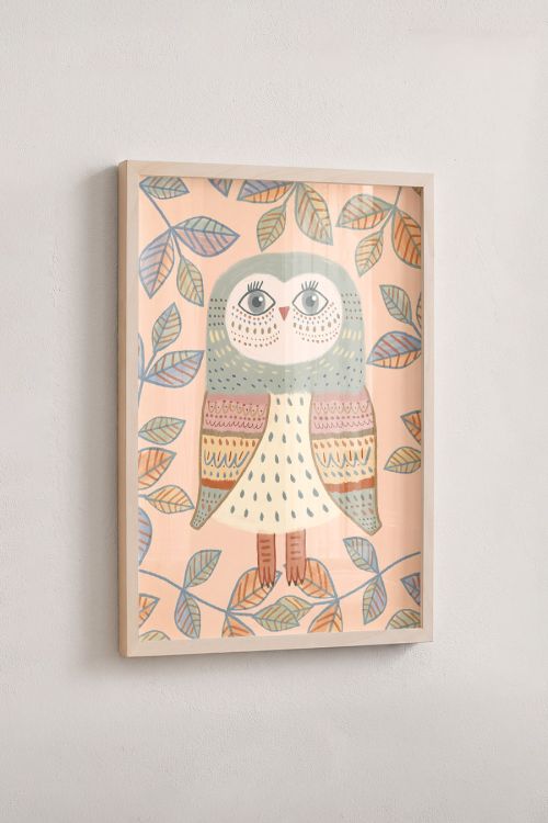 Premium Poster, Whimsical Forest Owl