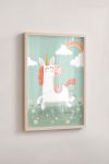 Premium Poster, Rainbow Unicorn Trot