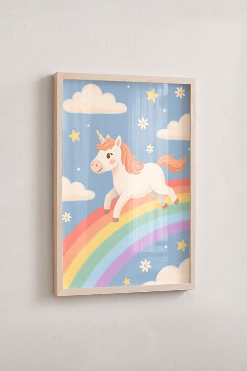 Premium Poster, Rainbow Unicorn Dream