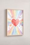 Premium Poster, Rainbow Heart Burst