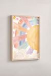 Premium Poster, Watercolor Rainbow Sun
