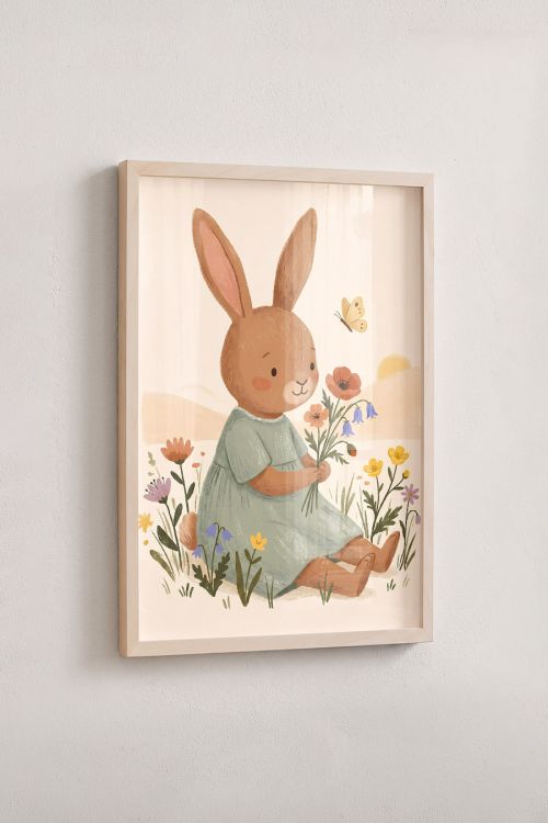 Premium Poster, Bunny's Spring Bouquet