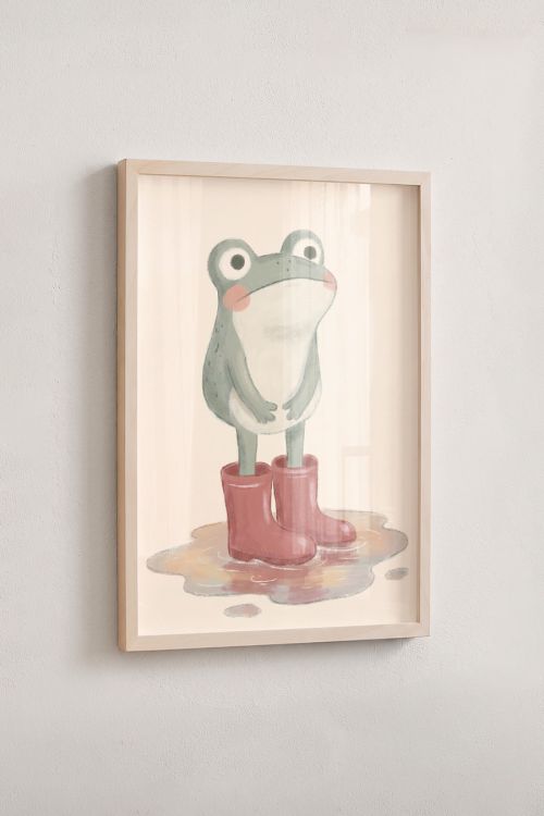 Premium Poster, Puddle Jumper Frog