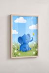 Premium Poster, Little Elephant's Butterfly Friend