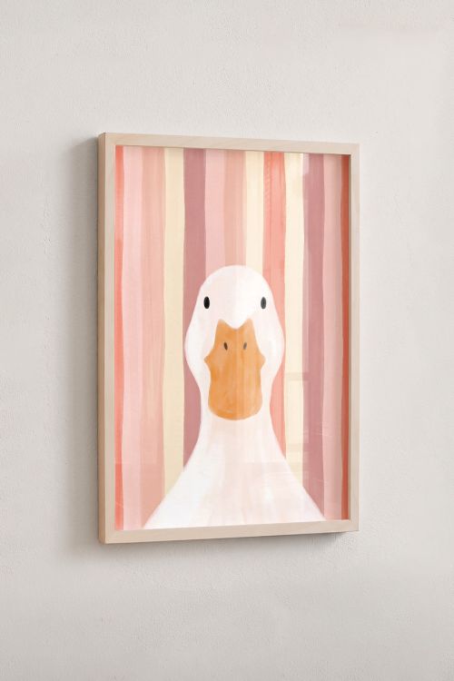 Premium Poster, Quirky Duck Stripes
