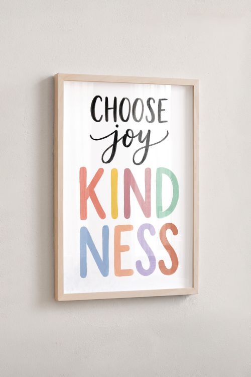 Premium Poster, Choose Joy Kindness