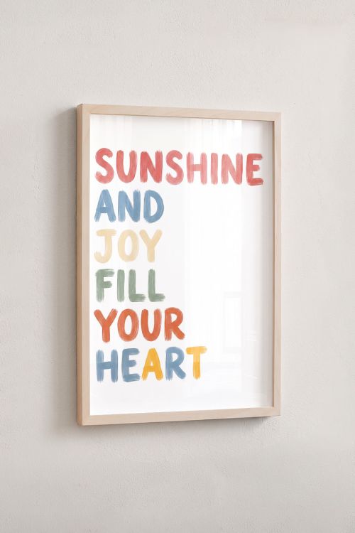 Premium Poster, Sunshine Joy Heart