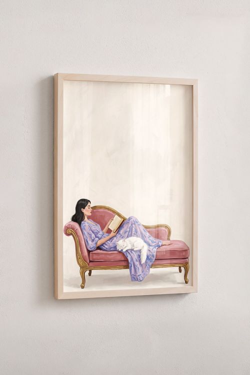Premium Poster, Quiet Reading Companion