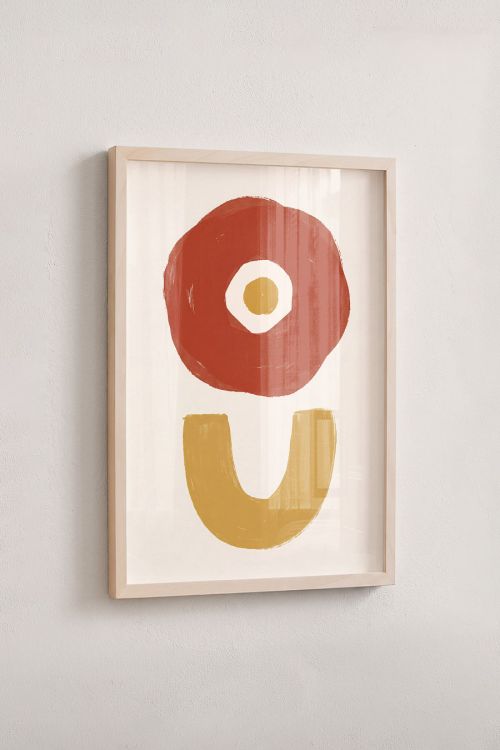 Premium Poster, Terracotta Arch Abstract