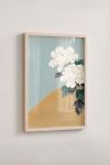 Premium Poster, White Peony Bloom