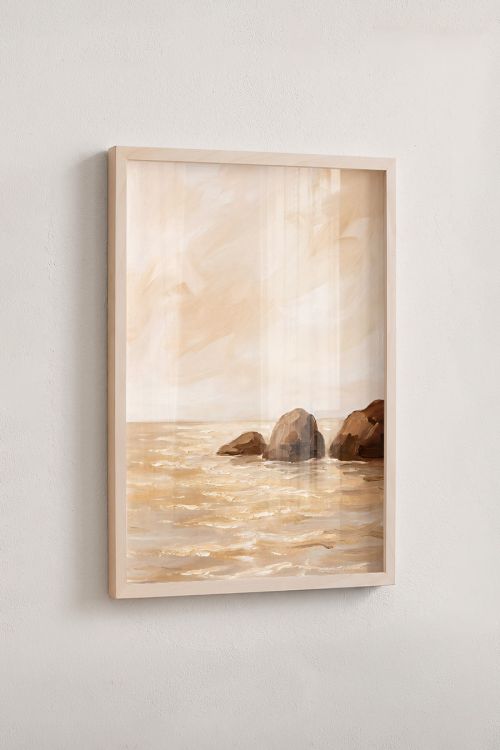 Premium Poster, Coastal Serenity Canvas