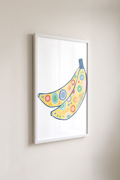 Premium Poster, Playful Banana Bunch
