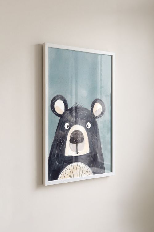 Premium Poster, Whimsical Forest Bear