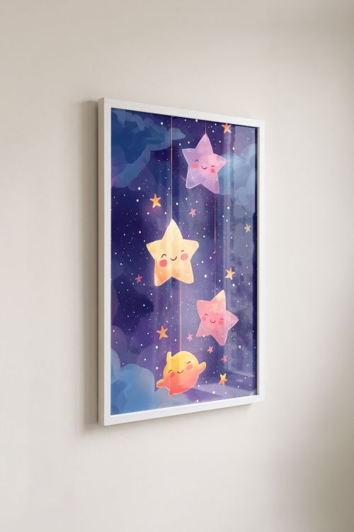 Premium Poster, Dreamy Starry Night