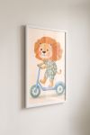 Premium Poster, Playful Lion Scooter