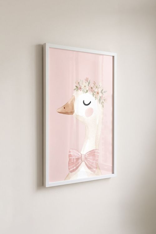 Premium Poster, Blushing Goose Princess