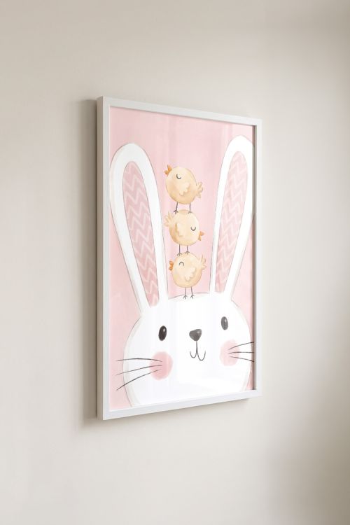 Premium Poster, Bunny and Chick Stack