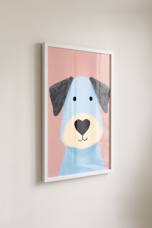 Premium Poster, Sweet Blue Pup