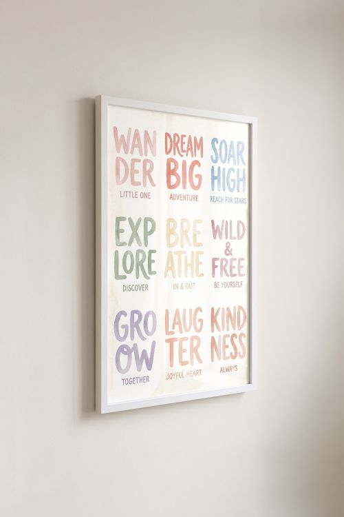 Premium Poster, Little One's Affirmations
