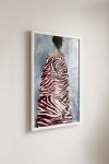 Premium Poster, Zebra Robe Woman