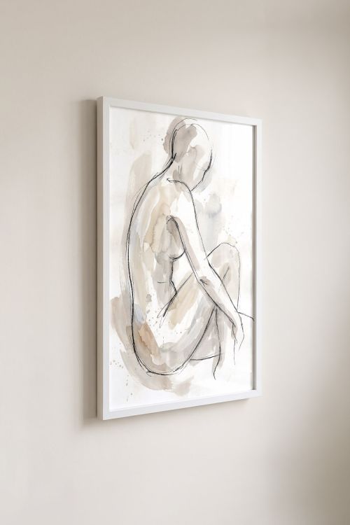 Premium Poster, Earthen Figure Sketch