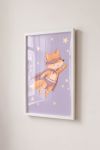 Premium Poster, Super Fox Flying Stars