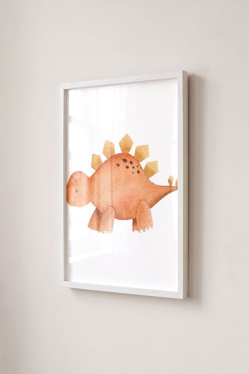 Premium Poster, Sweet Stegosaurus Friend
