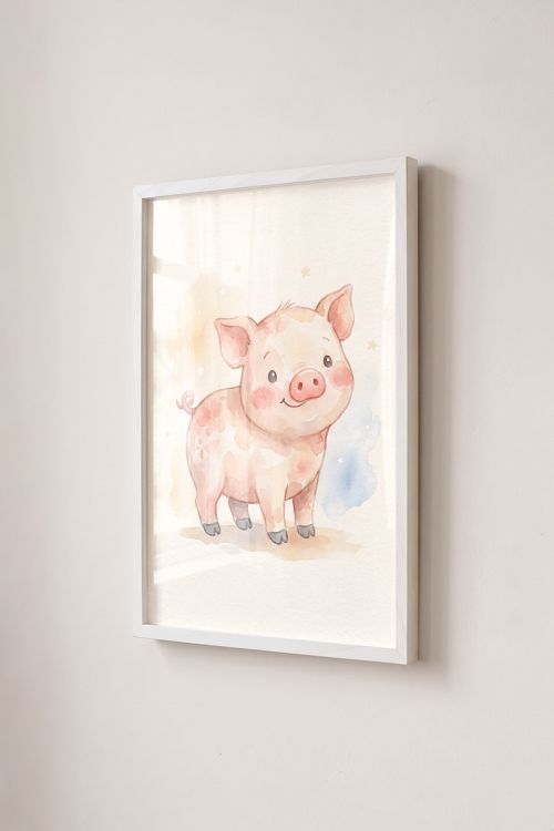 Premium Poster, Sweet Little Piglet