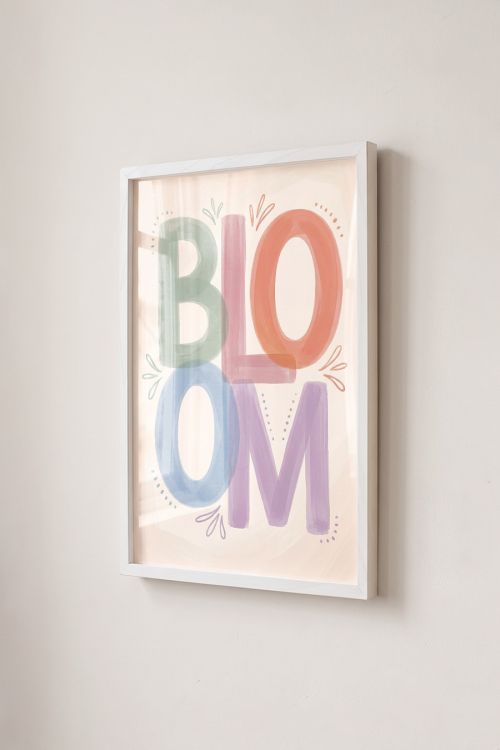 Premium Poster, Watercolor Bloom