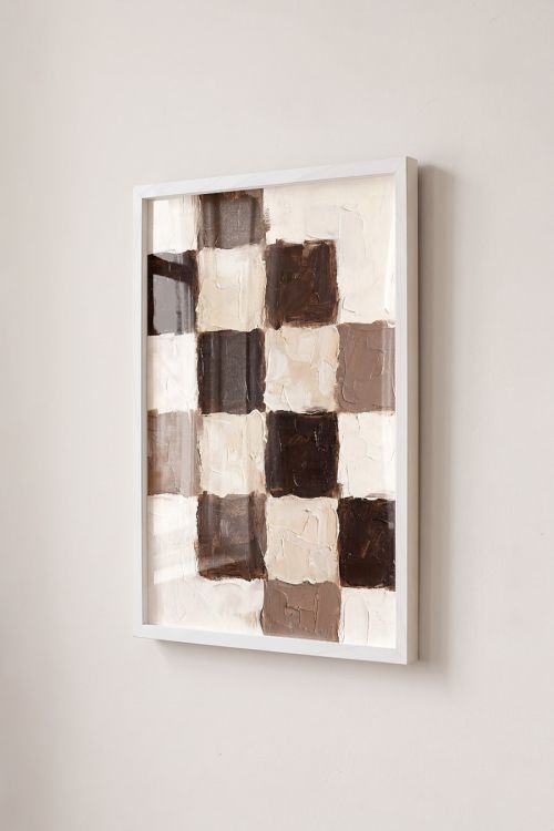 Premium Poster, Earthy Tones Grid