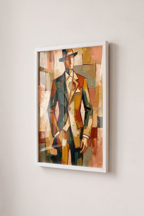 Premium Poster, Abstract Dapper Man