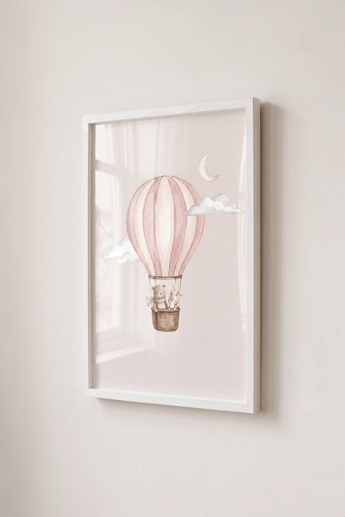Premium Poster, Dreamy Balloon Friends