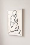 Premium Poster, Seated Contemplation Line