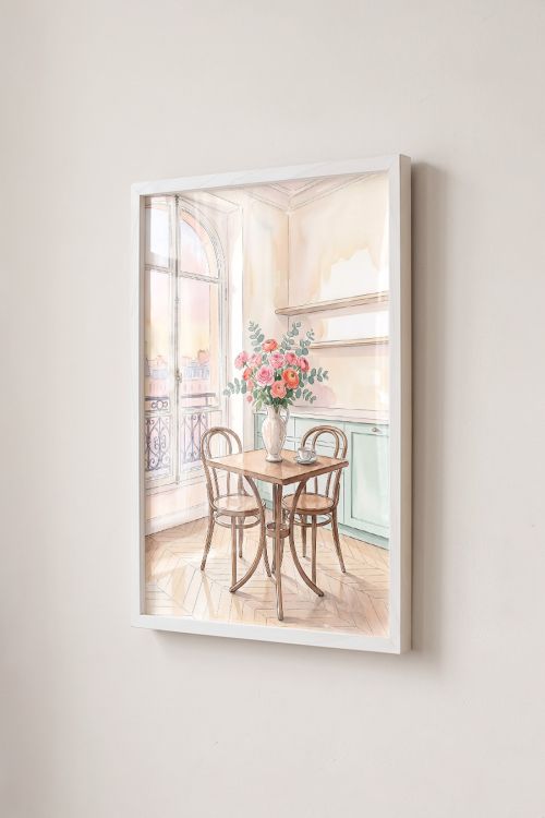 Premium Poster, Parisian Morning Bloom