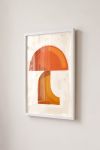 Premium Poster, Terracotta Mushroom Abstract