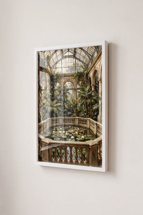 Premium Poster, Victorian Conservatory Pond
