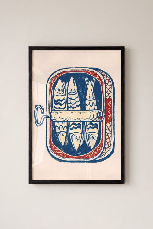 Premium Poster, Ocean Tin Sardines