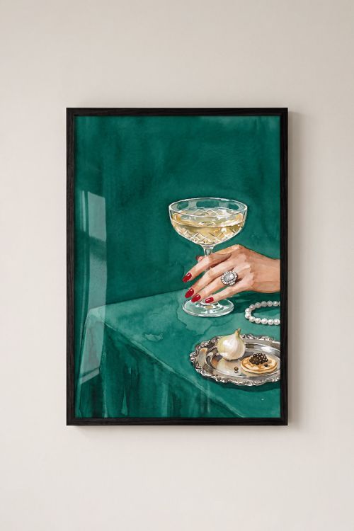 Premium Poster, Emerald Evening Toast