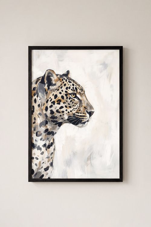 Premium Poster, Regal Leopard Gaze