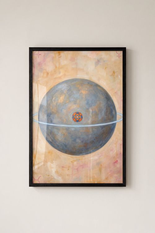 Premium Poster, Cosmic Mandala Sphere
