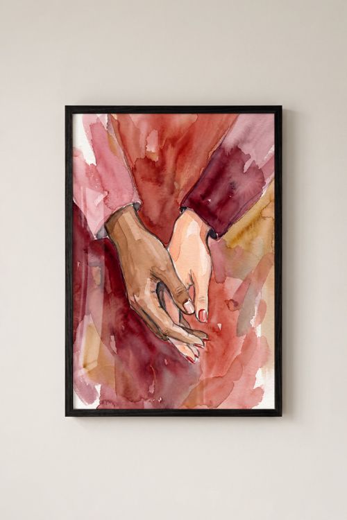 Premium Poster, United Hands Embrace