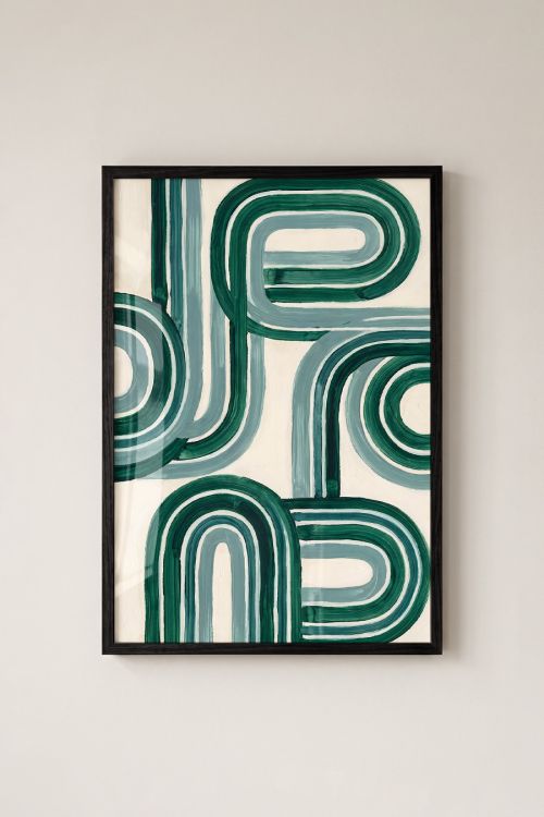 Premium Poster, Emerald Flow