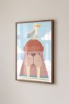 Premium Poster, Walrus & Seagull Friends