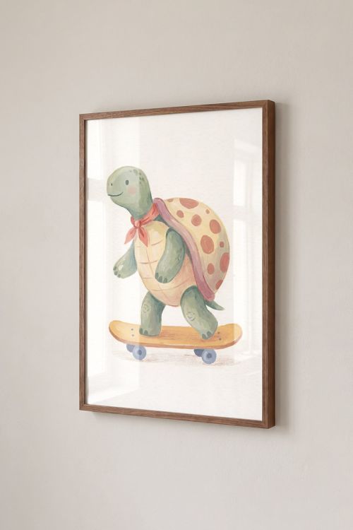 Premium Poster, Skater Turtle