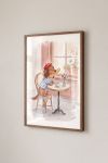 Premium Poster, Parisian Pup Cafe