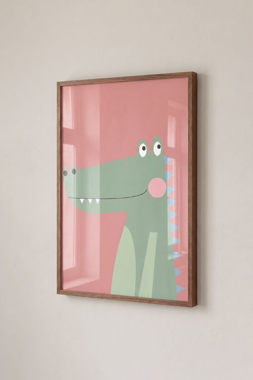 Premium Poster, Blushing Gator