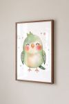 Premium Poster, Sweet Cheeks Budgie